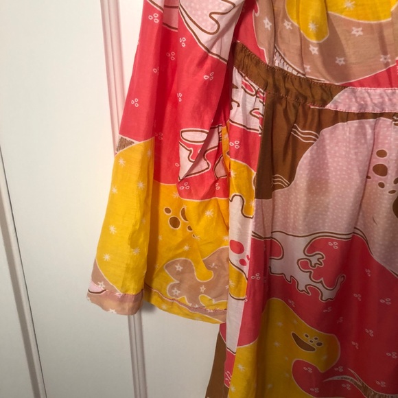 Diane vonFurstenberg Pink and Yellow Tunic Size M - Picture 7 of 7